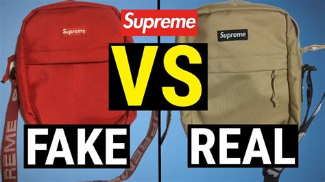 how to spot fake supreme shoulder bag|how to identify a fake supreme.